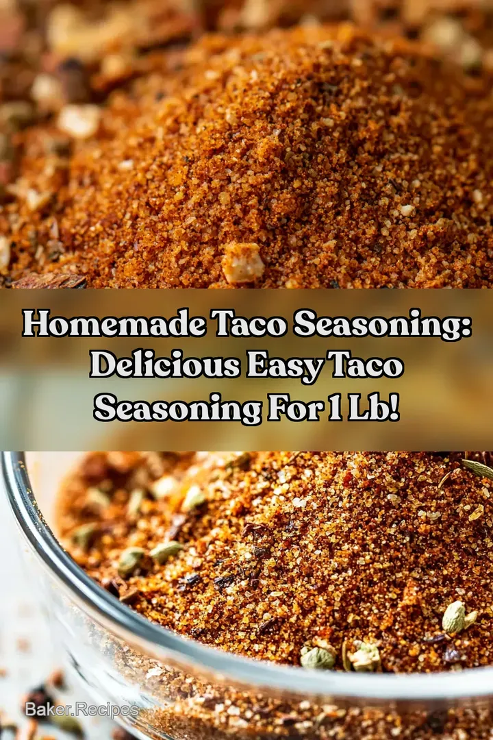 Homemade Taco Seasoning: Delicious Easy Taco Seasoning For 1 Lb!
