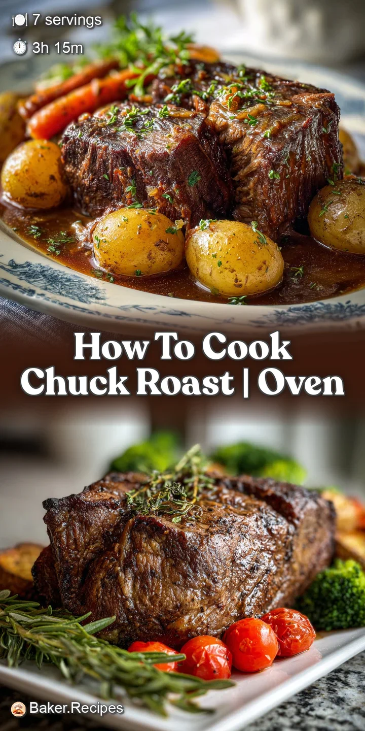 Close-up: shimmering, fall-apart chuck roast strands swimming in a deep, savory gravy. Visible meaty texture and moistness...