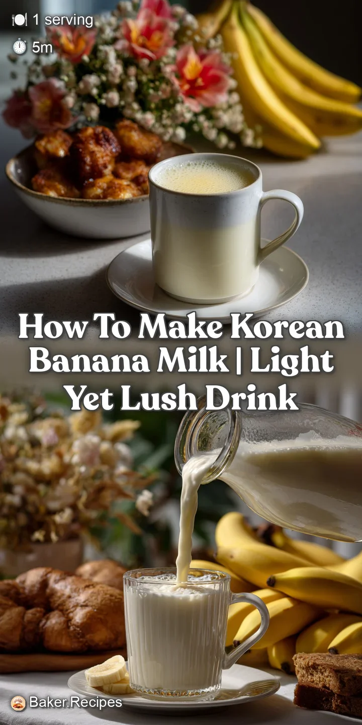 How to Make Korean Banana Milk | Light Yet Lush Drink