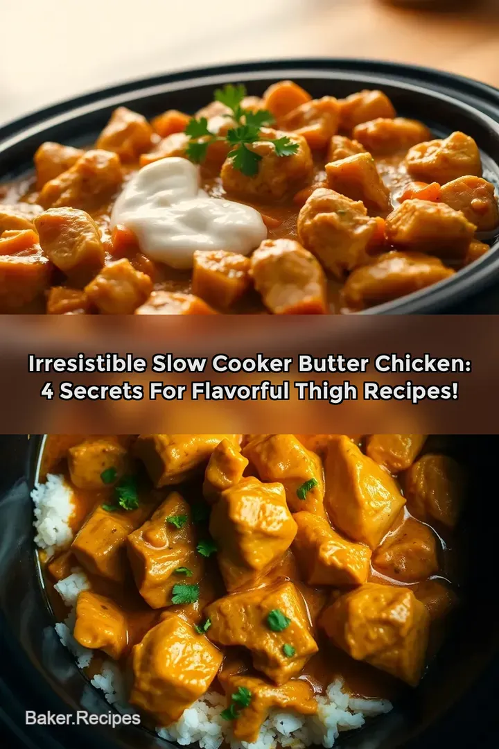 Irresistible Slow Cooker Butter Chicken: 4 Secrets for Flavorful Thigh Recipes!