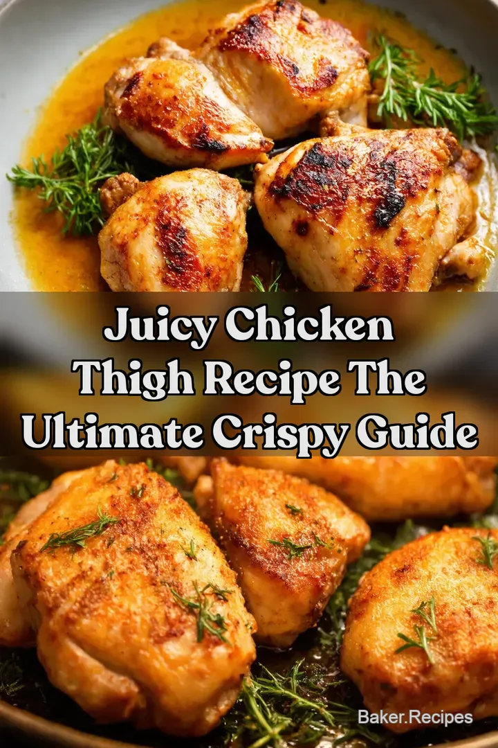Juicy Chicken Thigh Recipe The Ultimate Crispy Guide