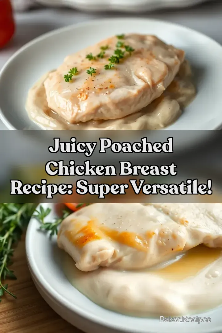 Juicy Poached Chicken Breast Recipe: Super Versatile!