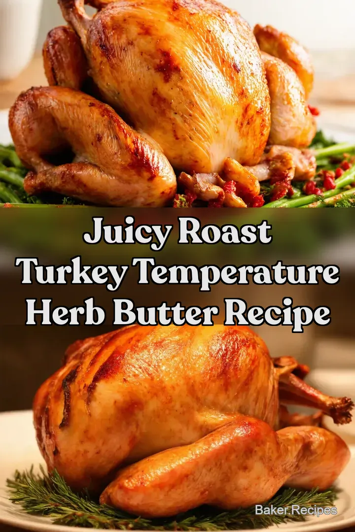 Juicy Roast Turkey Temperature Herb Butter Recipe