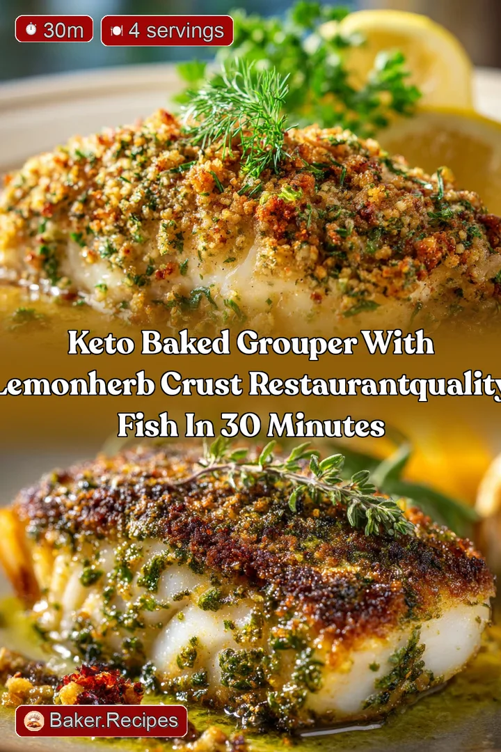 Keto Baked Grouper with LemonHerb Crust RestaurantQuality Fish in 30 Minutes