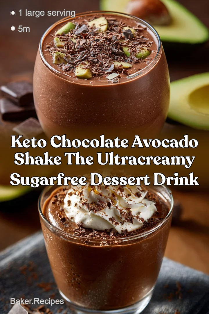 Keto Chocolate Avocado Shake The UltraCreamy SugarFree Dessert Drink