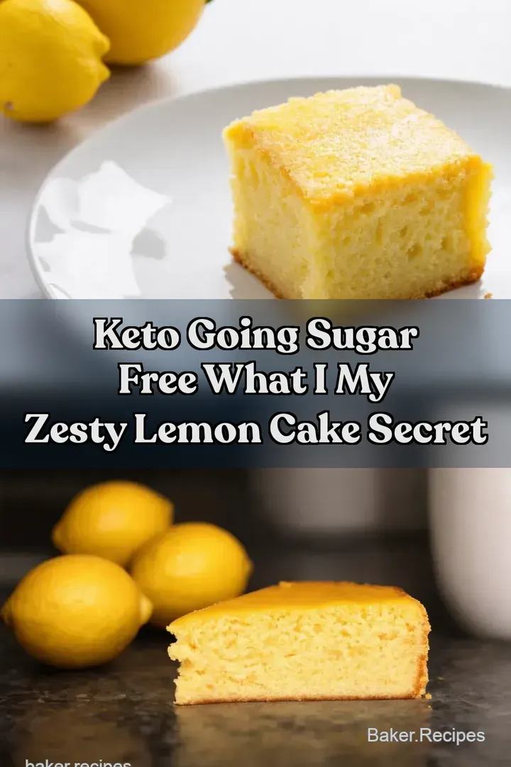 Keto Going Sugar Free What I My Zesty Lemon Cake Secret