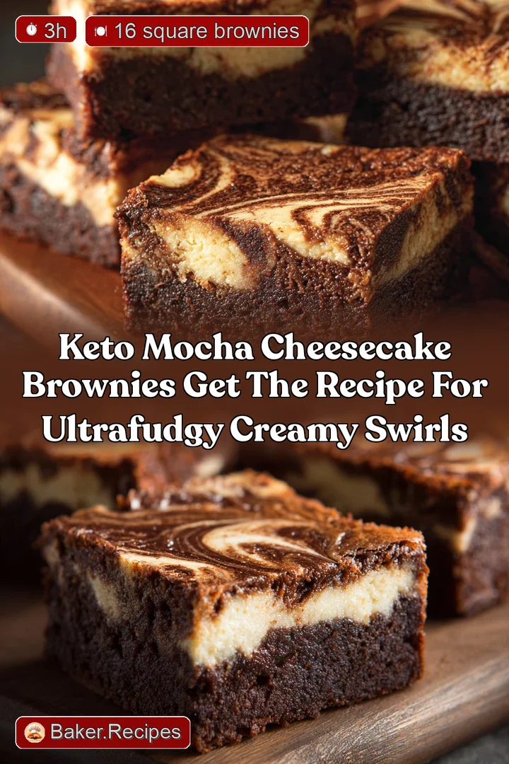 Keto Mocha Cheesecake Brownies Get the Recipe for UltraFudgy Creamy Swirls