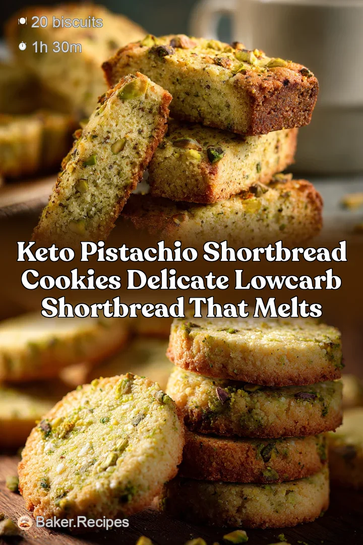 Keto Pistachio Shortbread Cookies Delicate LowCarb Shortbread That Melts