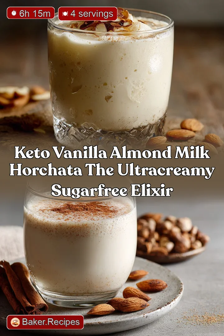 Keto Vanilla Almond Milk Horchata The UltraCreamy SugarFree Elixir