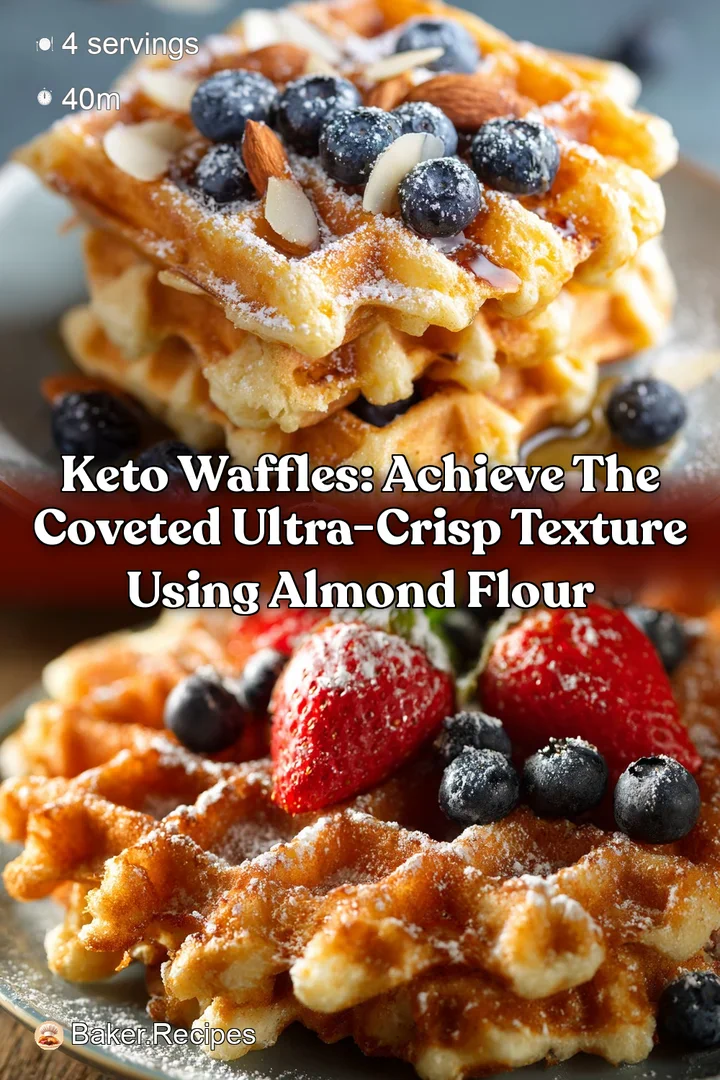 Keto Waffles: Achieve the Coveted Ultra-Crisp Texture Using Almond Flour