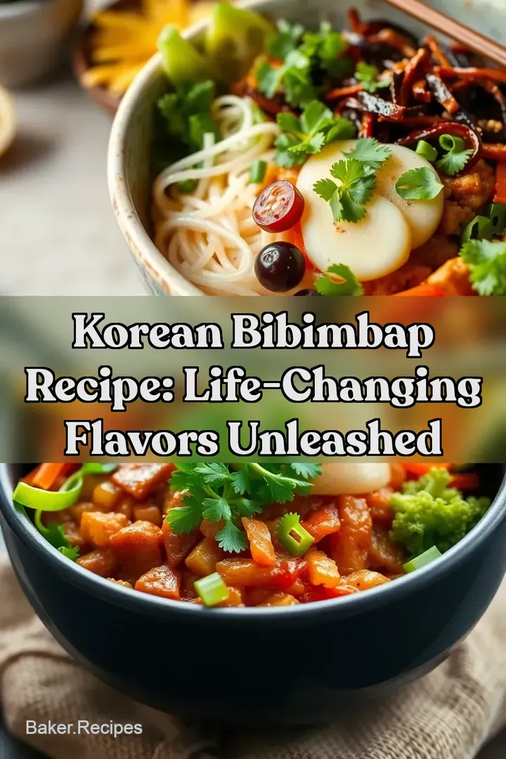 Korean Bibimbap Recipe: Life-Changing Flavors Unleashed