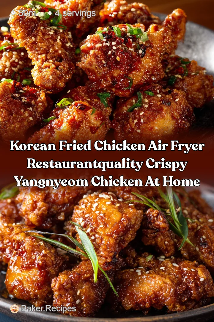 Korean Fried Chicken Air Fryer RestaurantQuality Crispy Yangnyeom Chicken at Home