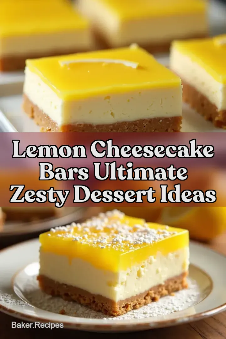 Lemon Cheesecake Bars Ultimate Zesty Dessert Ideas