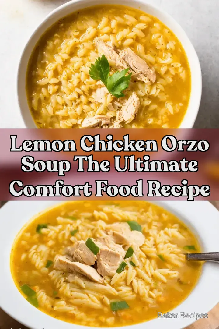 Lemon Chicken Orzo Soup The Ultimate Comfort Food Recipe
