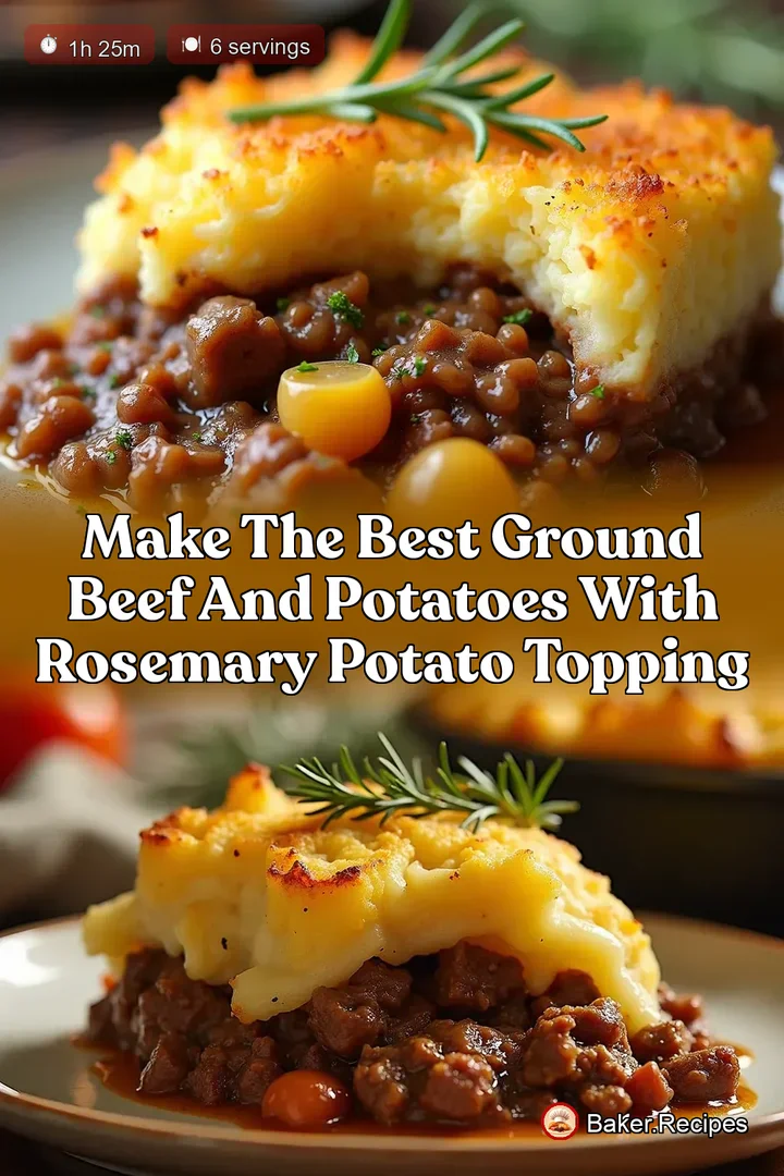 Make the Best Ground Beef and Potatoes with Rosemary Potato Topping