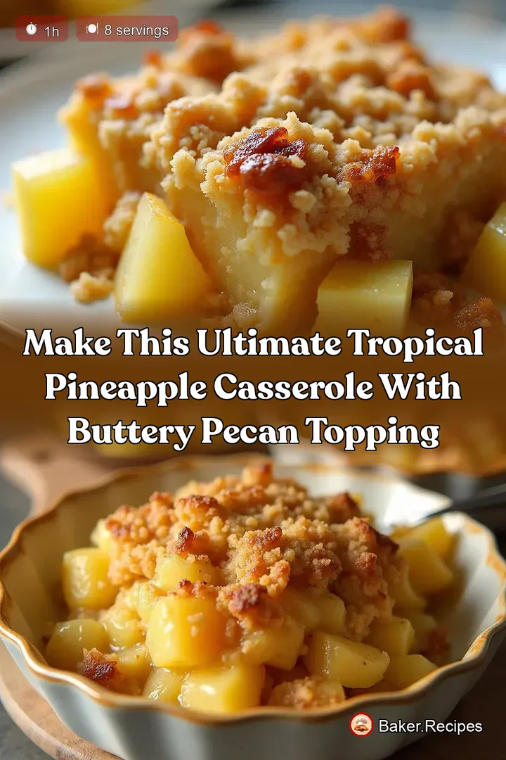 Make This Ultimate Tropical Pineapple Casserole With Buttery Pecan Topping