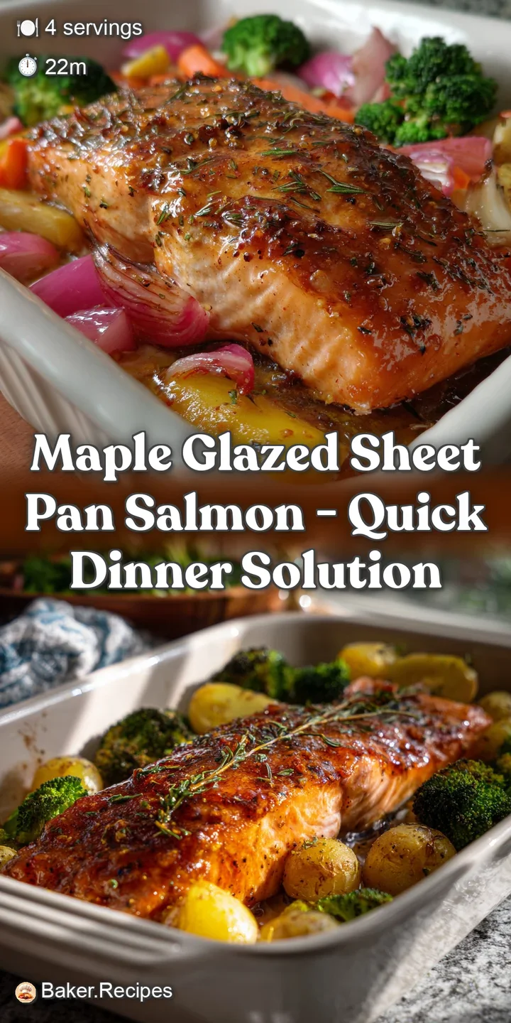 Close-up of succulent salmon, its surface caramel-colored and subtly charred. The maple glaze glistens, promising a deligh...