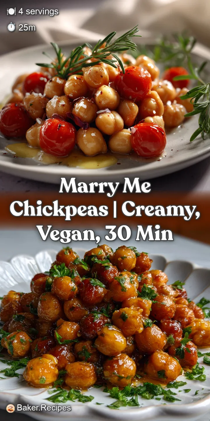 Close-up of bubbling, creamy chickpeas; the velvety sauce coats each chickpea, a hint of spice visible, promising warmth a...