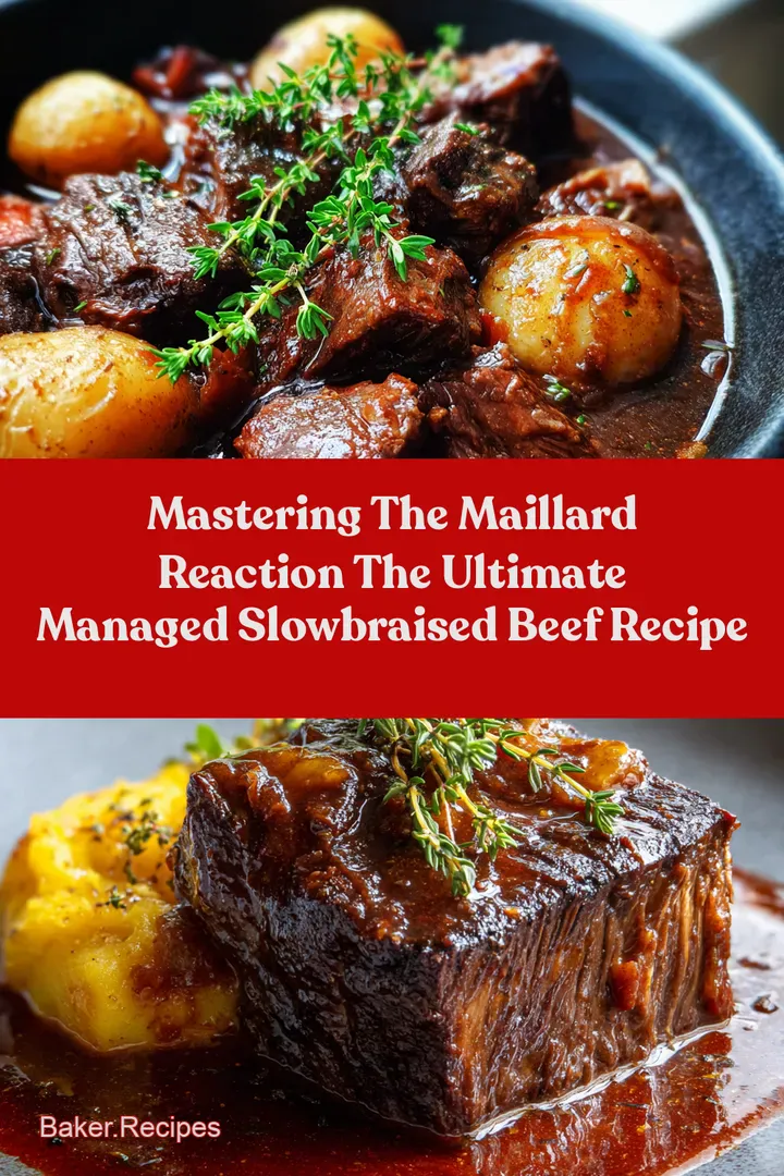 Mastering the Maillard Reaction The Ultimate Managed SlowBraised Beef Recipe