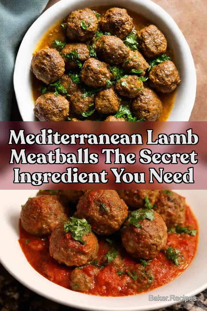 Mediterranean Lamb Meatballs The Secret Ingredient You NEED