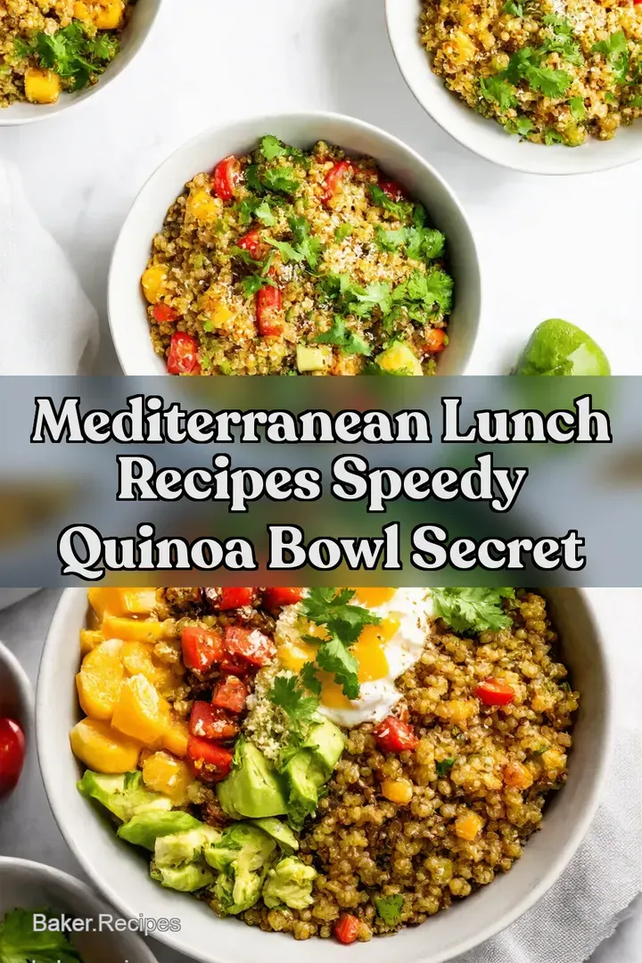 Mediterranean Lunch Recipes Speedy Quinoa Bowl Secret