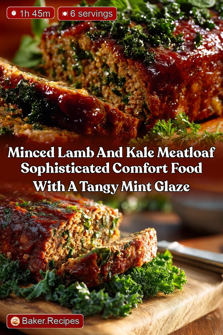 Minced Lamb and Kale Meatloaf Sophisticated Comfort Food with a Tangy Mint Glaze