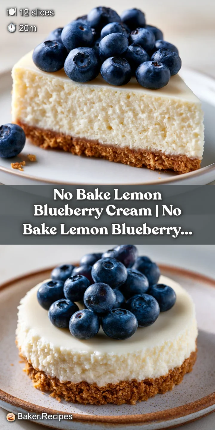 Close-up of fluffy, pale yellow cream swirled with juicy, dark blue blueberries and tiny bits of zesty lemon peel.