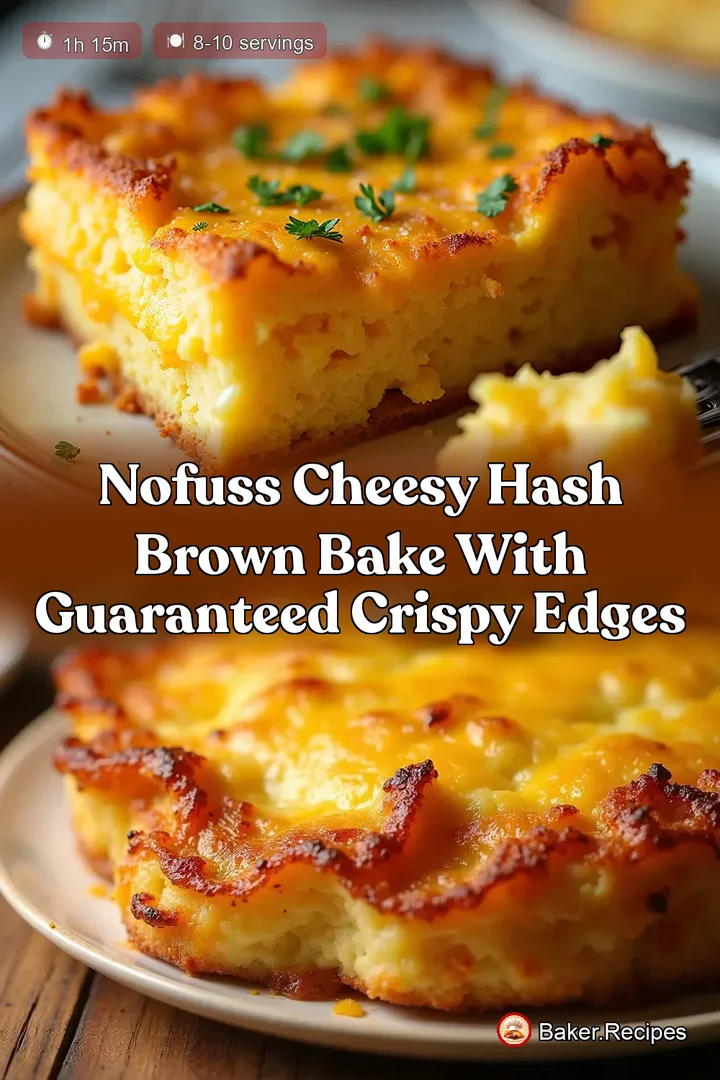NoFuss Cheesy Hash Brown Bake with Guaranteed Crispy Edges