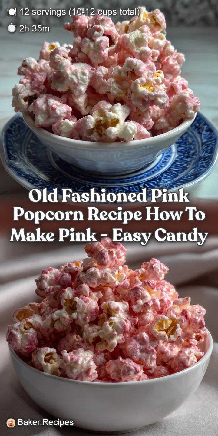 Old Fashioned Pink Popcorn Recipe How To Make Pink - Easy Candy