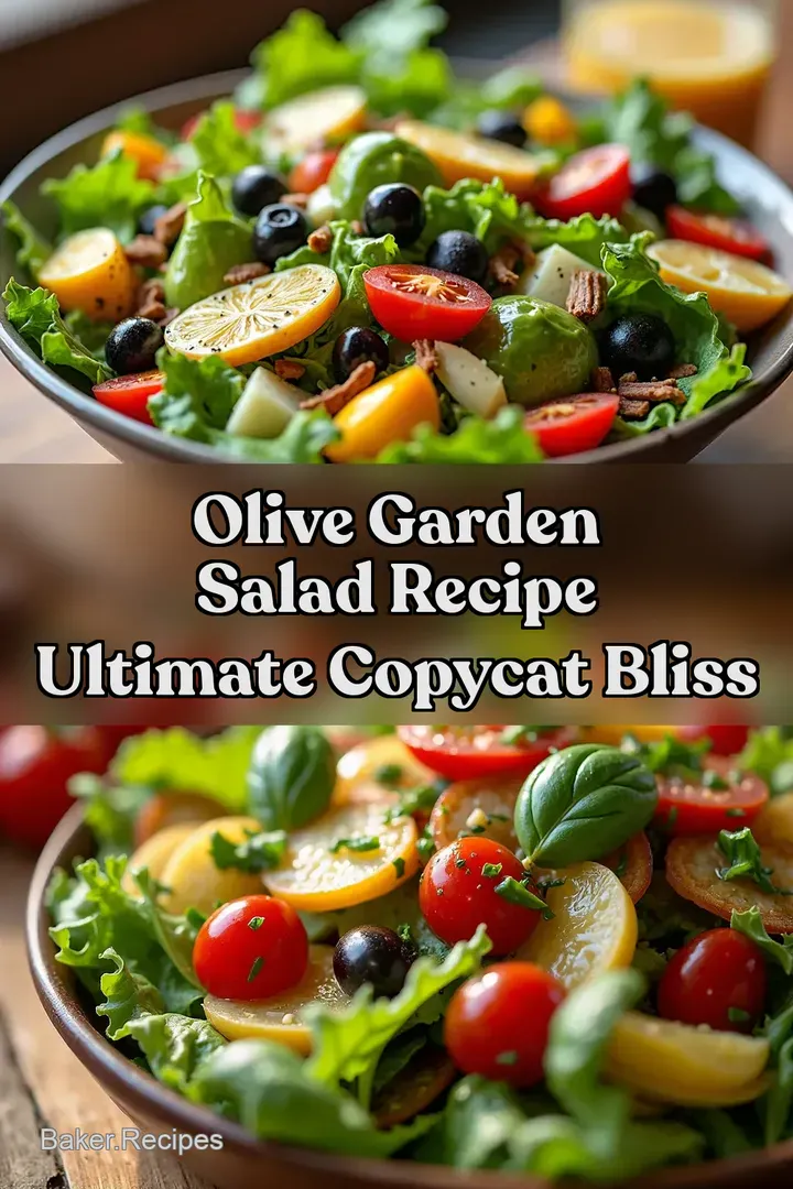 Olive Garden Salad Recipe Ultimate Copycat Bliss