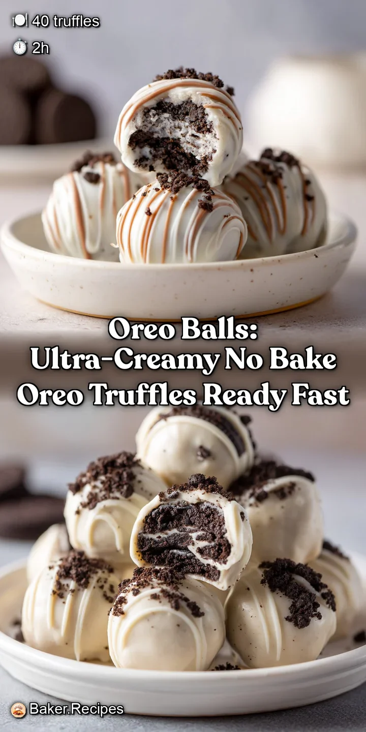Oreo Balls: Ultra-Creamy No Bake Oreo Truffles Ready Fast