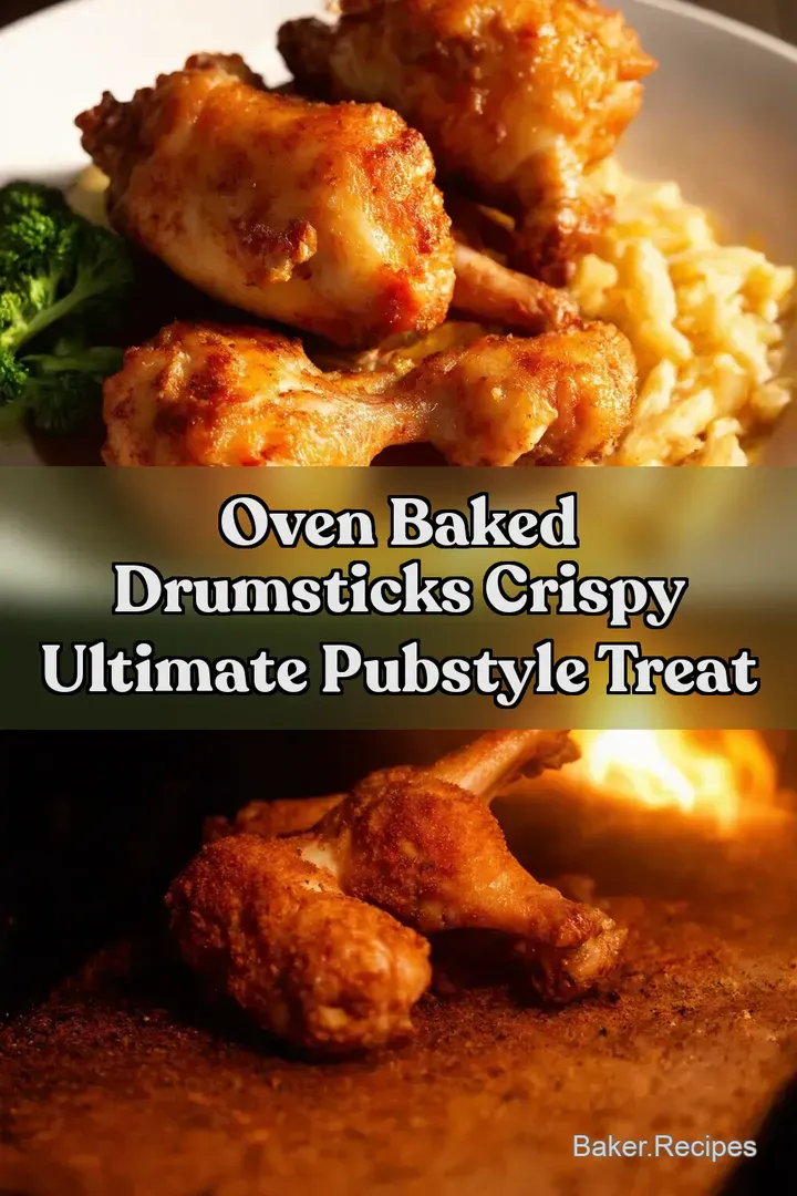Oven Baked Drumsticks Crispy Ultimate PubStyle Treat