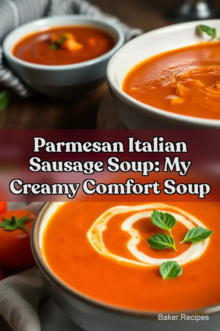 Parmesan Italian Sausage Soup: My Creamy Comfort Soup