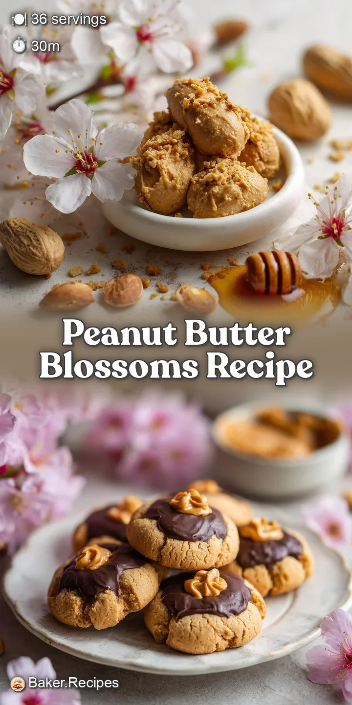 Close-up: Tender peanut butter blossom cookie. The Hershey&rsquo;s Kiss has a slight melt, powdered sugar dusting visible.