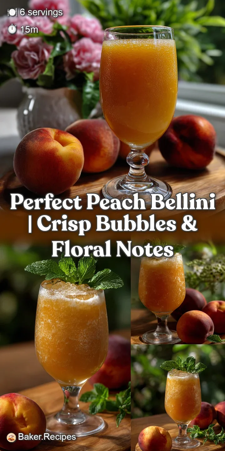 Perfect Peach Bellini | Crisp Bubbles & Floral Notes