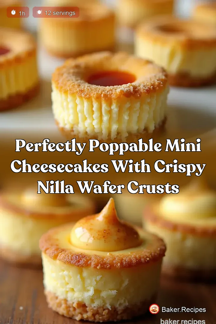 Perfectly Poppable Mini Cheesecakes with Crispy Nilla Wafer Crusts