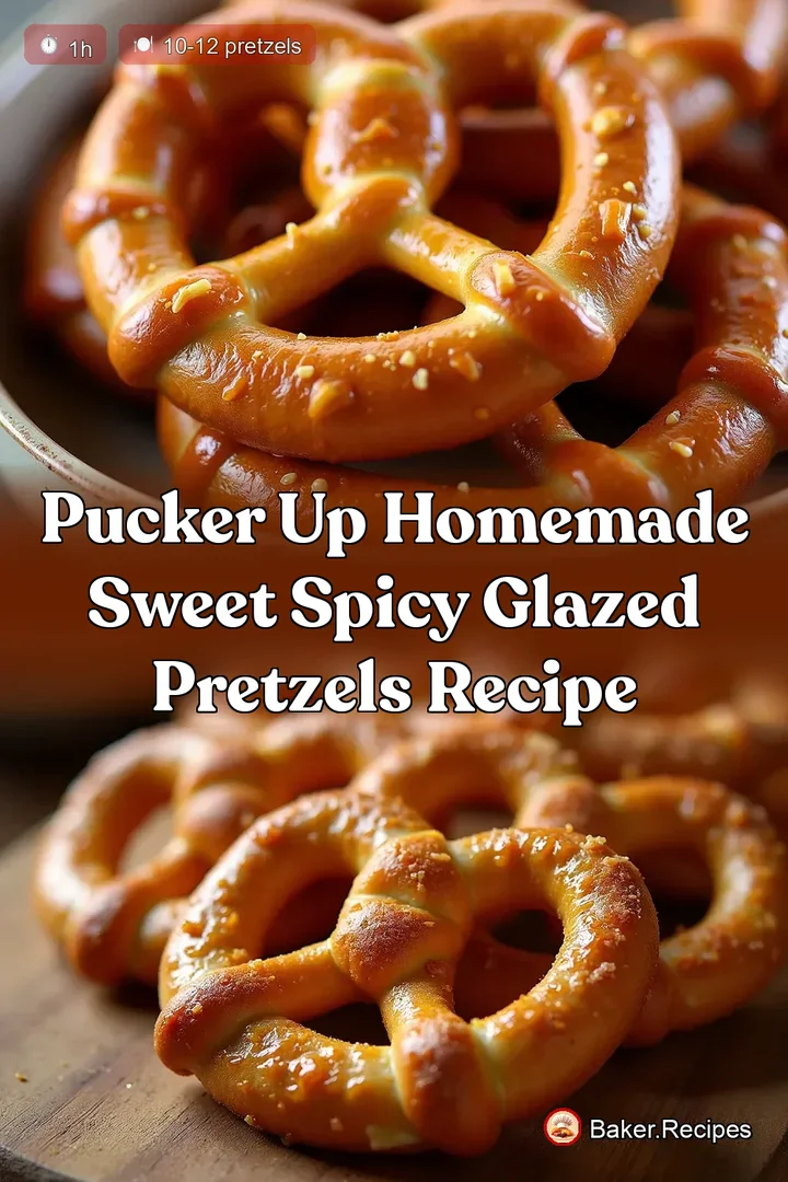Pucker Up Homemade Sweet Spicy Glazed Pretzels Recipe
