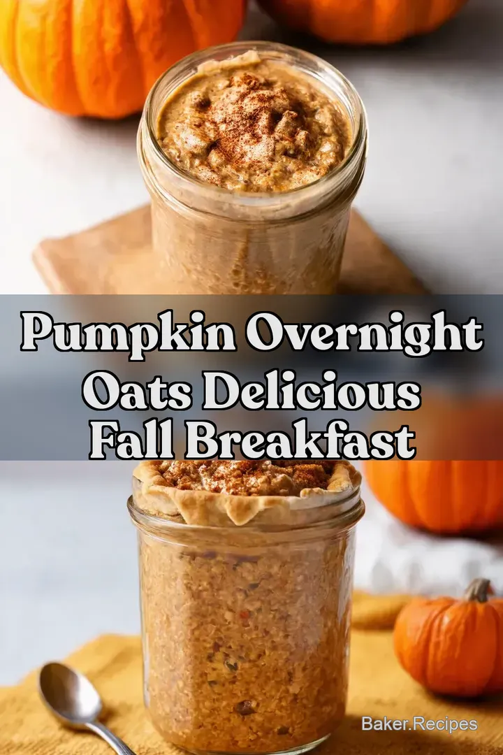 Pumpkin Overnight Oats Delicious Fall Breakfast