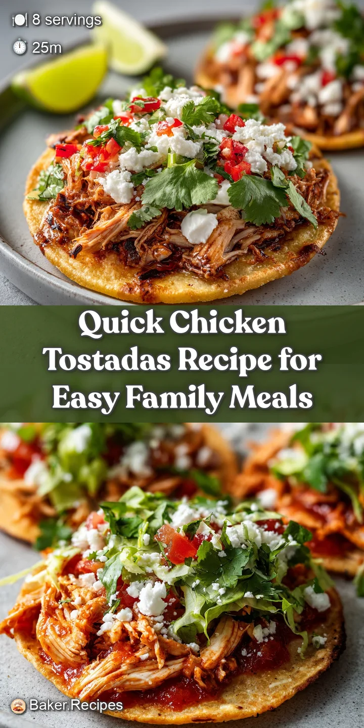 Mouthwatering close-up of a chicken tostada showcasing the textures of juicy chicken, crisp lettuce, and vibrant salsa.