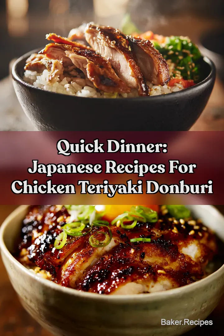 Quick Dinner: Japanese Recipes for Chicken Teriyaki Donburi