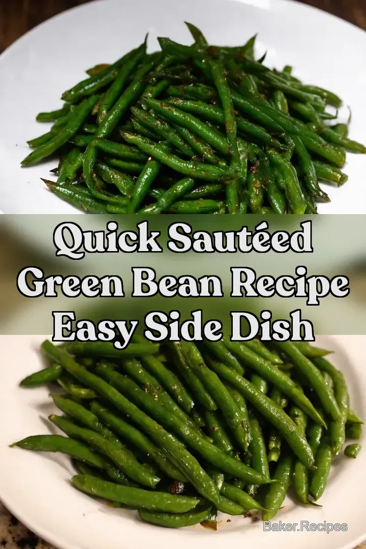 Quick Saut&eacute;ed Green Bean Recipe Easy Side Dish
