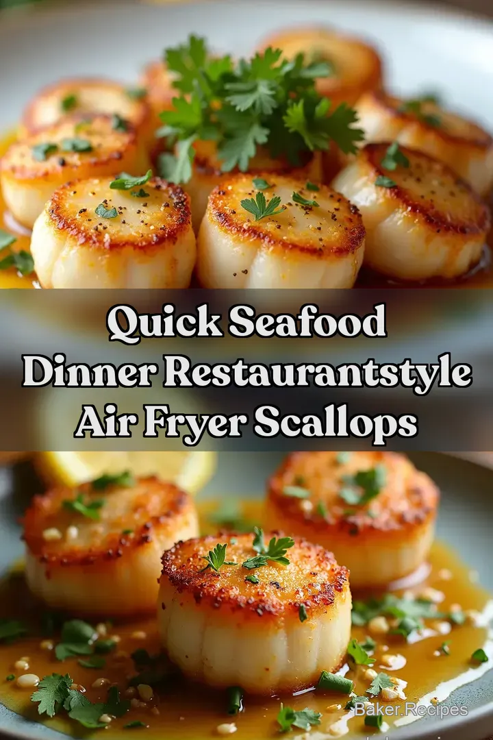Quick Seafood Dinner RestaurantStyle Air Fryer Scallops