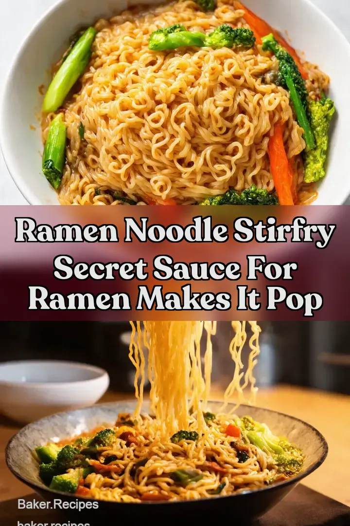 Ramen Noodle StirFry Secret Sauce For Ramen Makes It Pop