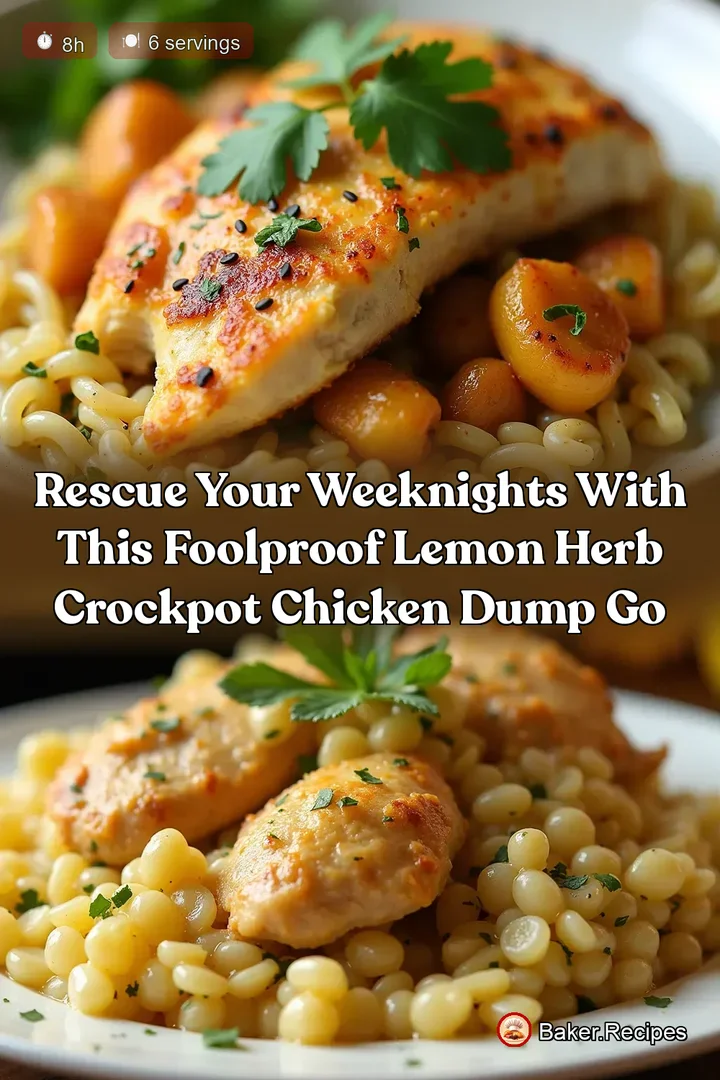 Rescue Your Weeknights with This Foolproof Lemon Herb Crockpot Chicken Dump Go