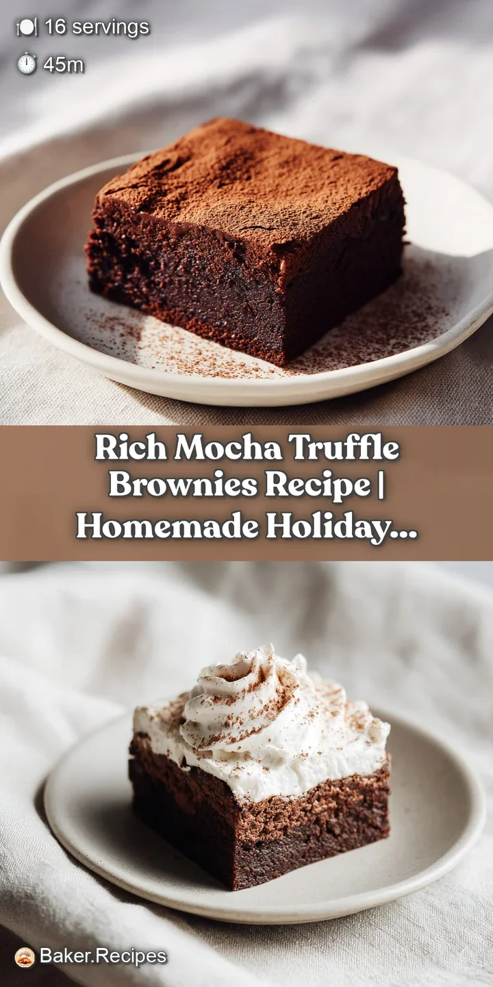 Close-up of a moist, fudgy brownie with a crackled top, hinting at intense chocolate flavor and a soft, chewy texture.