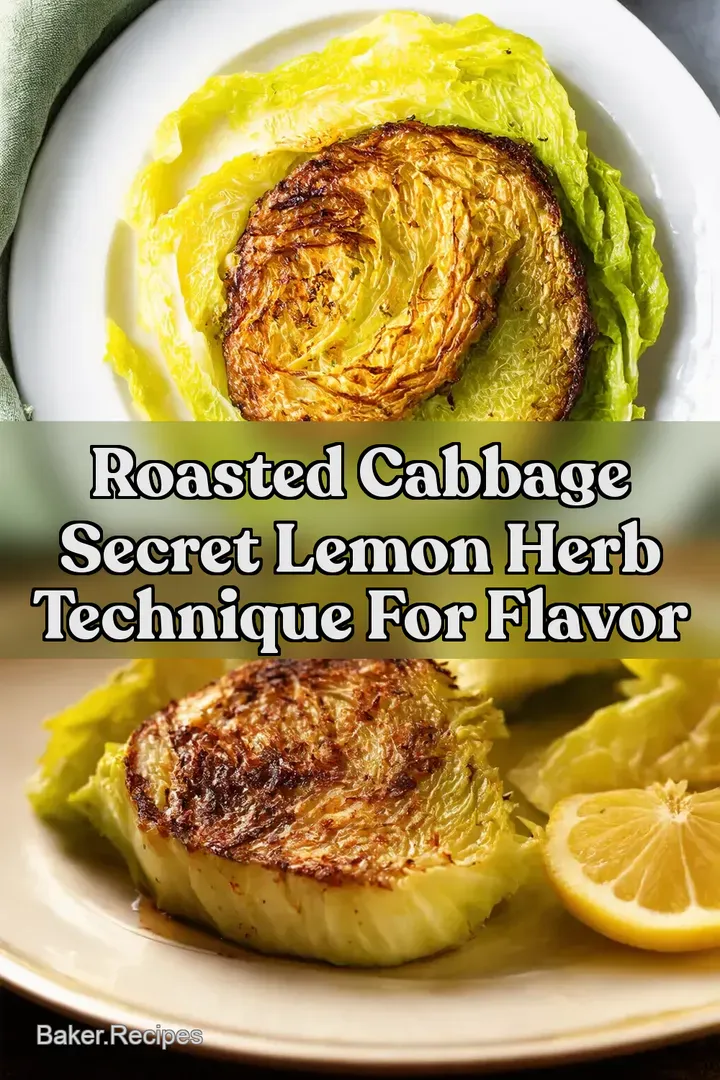 Roasted Cabbage Secret Lemon Herb Technique For Flavor