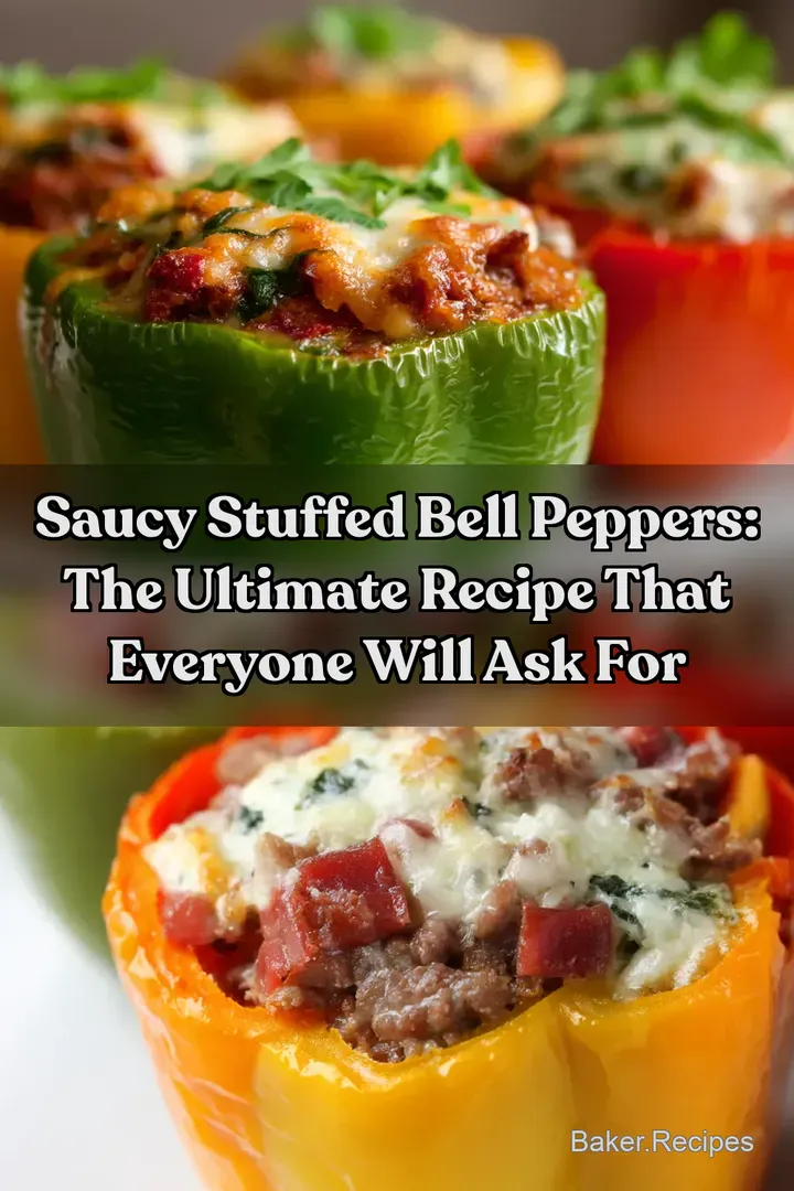 Saucy Stuffed Bell Peppers: The Ultimate Recipe That Everyone Will Ask For