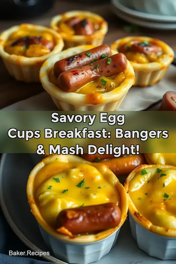 Savory Egg Cups Breakfast: Bangers & Mash Delight!