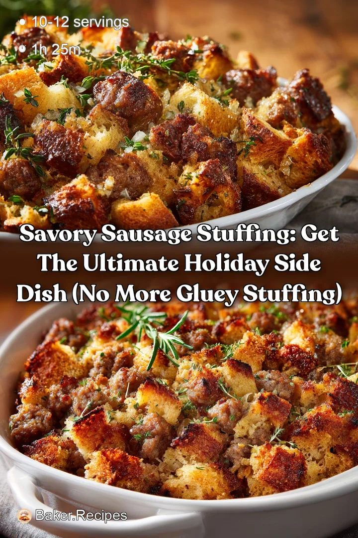 Savory Sausage Stuffing: Get the Ultimate Holiday Side Dish (No More Gluey Stuffing)