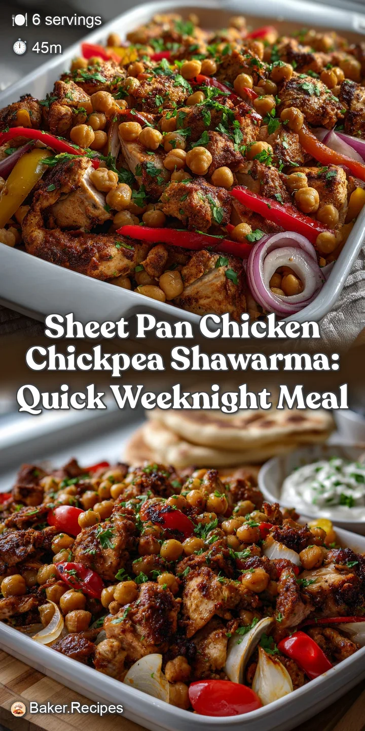 Sheet Pan Chicken Chickpea Shawarma: Quick Weeknight Meal